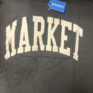 Market Arc Black and White Short Sleeve Tee